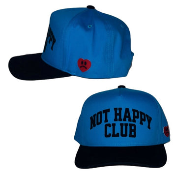 NOT HAPPY CLUB TURQUOISE 5 PANEL SNAP BACK HAT