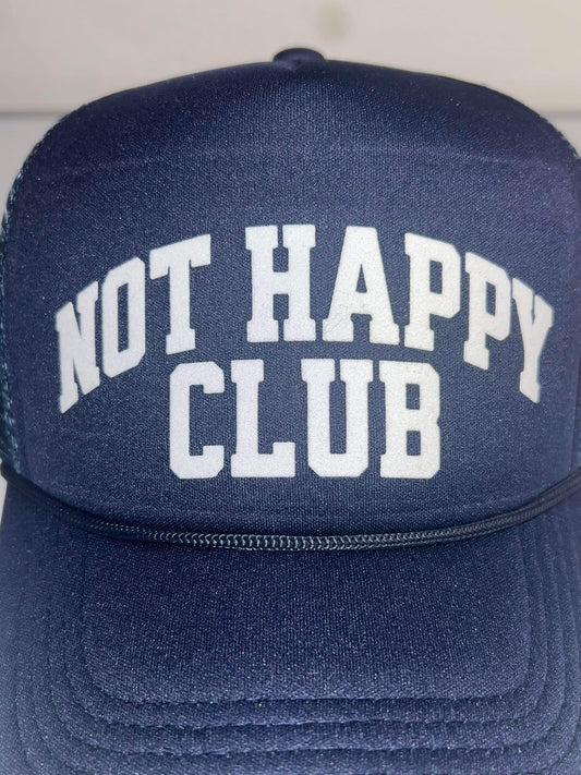 NOT HAPPY CLUB SNAP BACK HAT